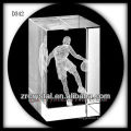 Basketball 3D de laser de K9 à l&#39;intérieur du rectangle en cristal